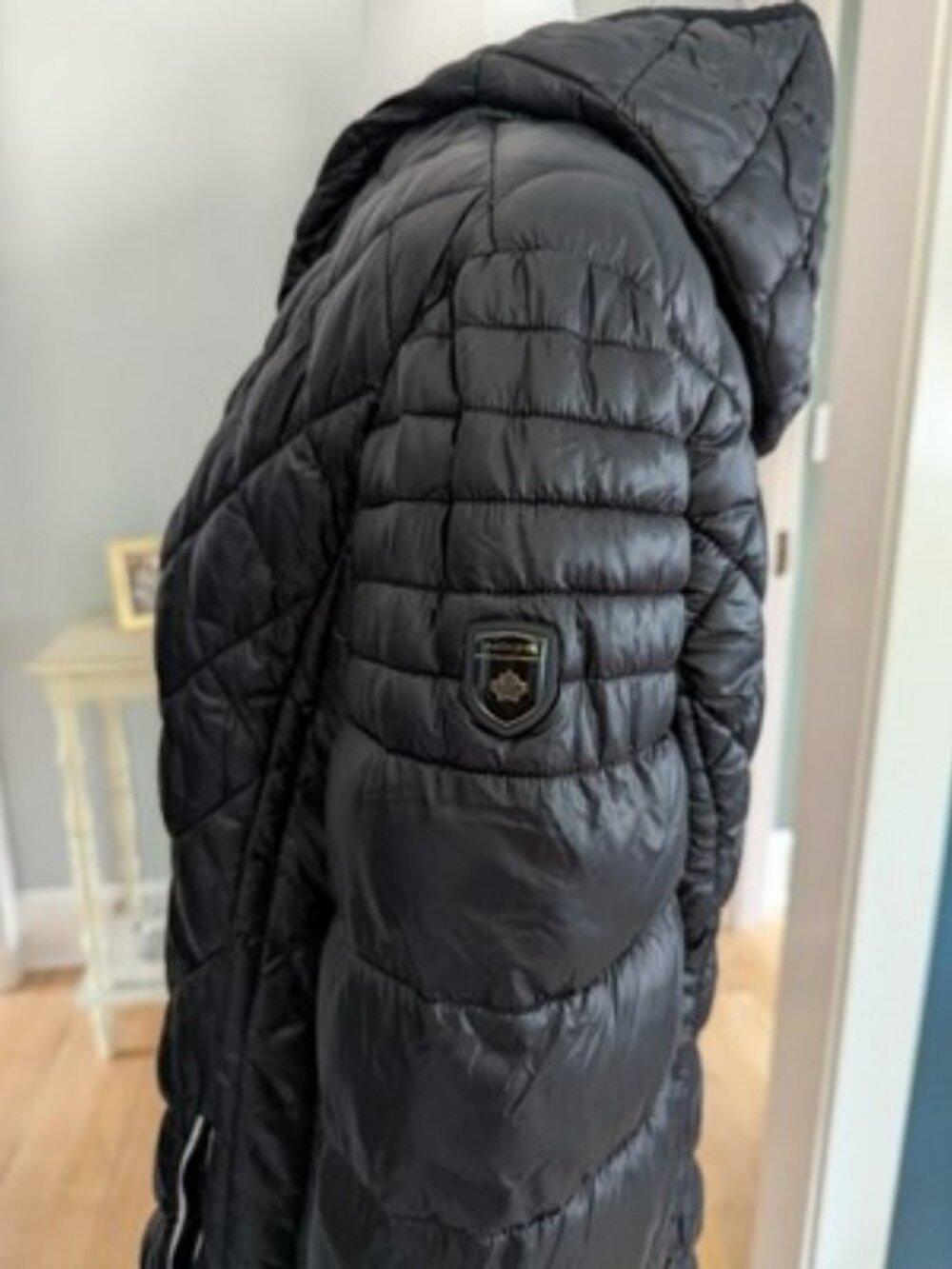Noize Stella Black Puffer Jacket Coat XL Lightweight Cruelty-Free - Picture 5 of 16